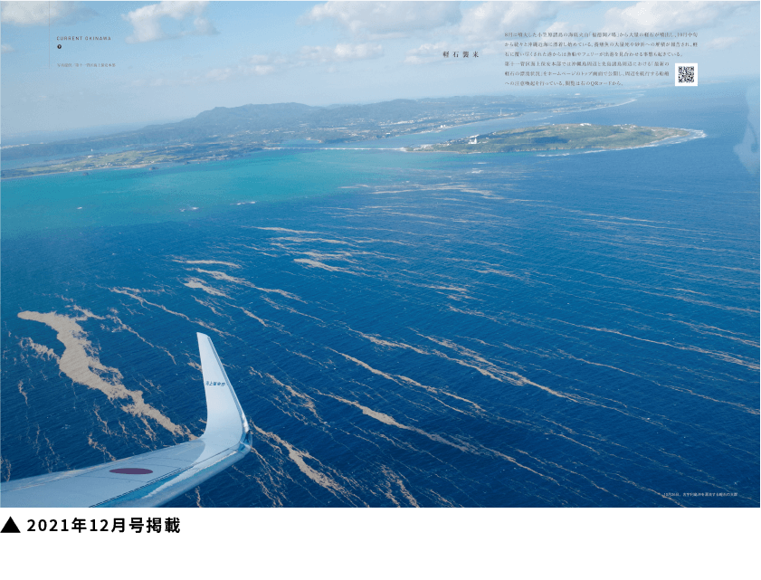 海底火山による大量の軽石が沖縄本島の沿岸に漂着